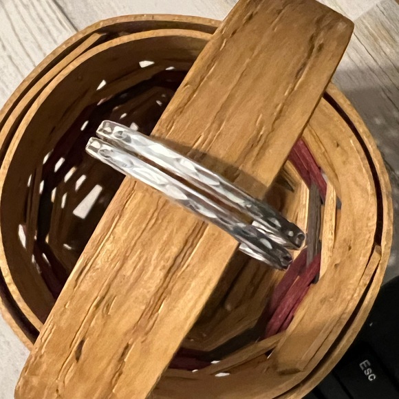 Sterling Silver Hoop Earrings - Picture 6 of 8